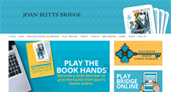 Desktop Screenshot of joanbuttsbridge.com