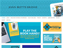 Tablet Screenshot of joanbuttsbridge.com